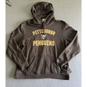 Pittsburgh Penguins Victory Arch Pullover Hoodie Men's Charcoal XXL 2XL Hockey